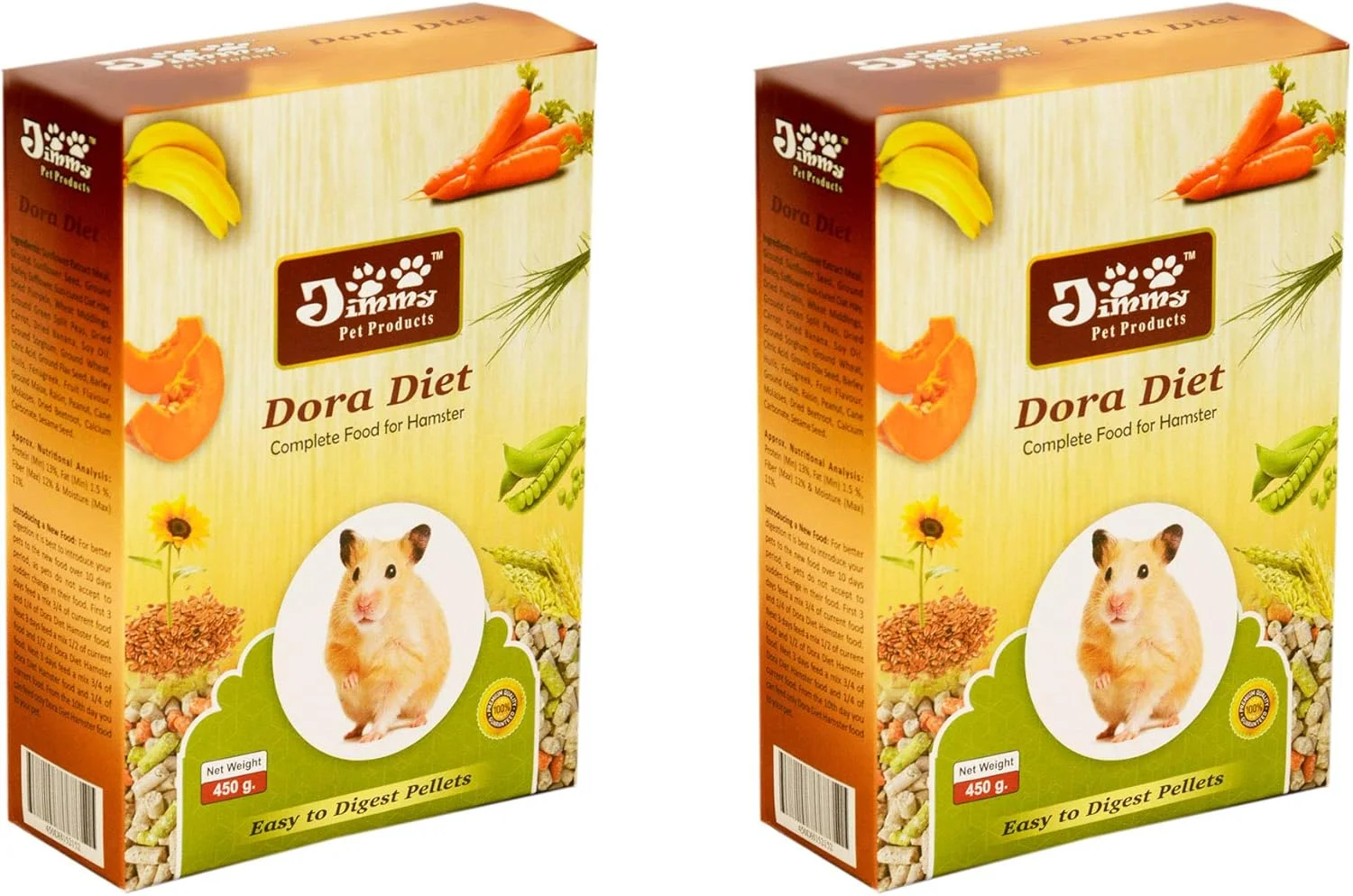 غذای رژیمی جوندگان جیمی پت مدل Dora (800 گرم)