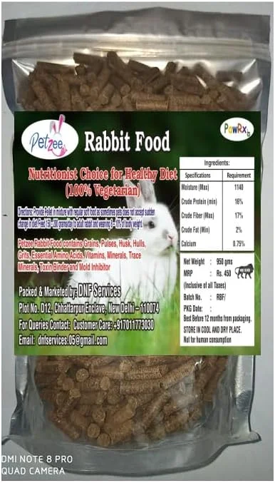 غذای خرگوش پلت، رژیم غذایی بسیار مغذی مناسب برای انواع خرگوش، انتخاب متخصص تغذیه (6 میلی متر - 950 گرم)