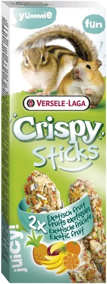 16 عدد چوب ترد ورسلا لاگا با طعم میوه های استوایی برای همستر و سنجاب