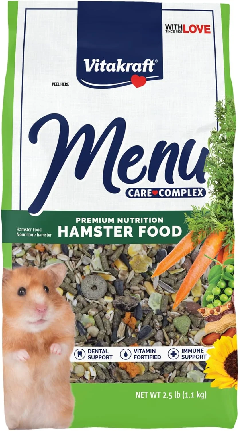 غذای همستر منو پریمیوم ویتاکرافت - مخلوط پلت های یونجه - غنی شده با ویتامین و مواد معدنی