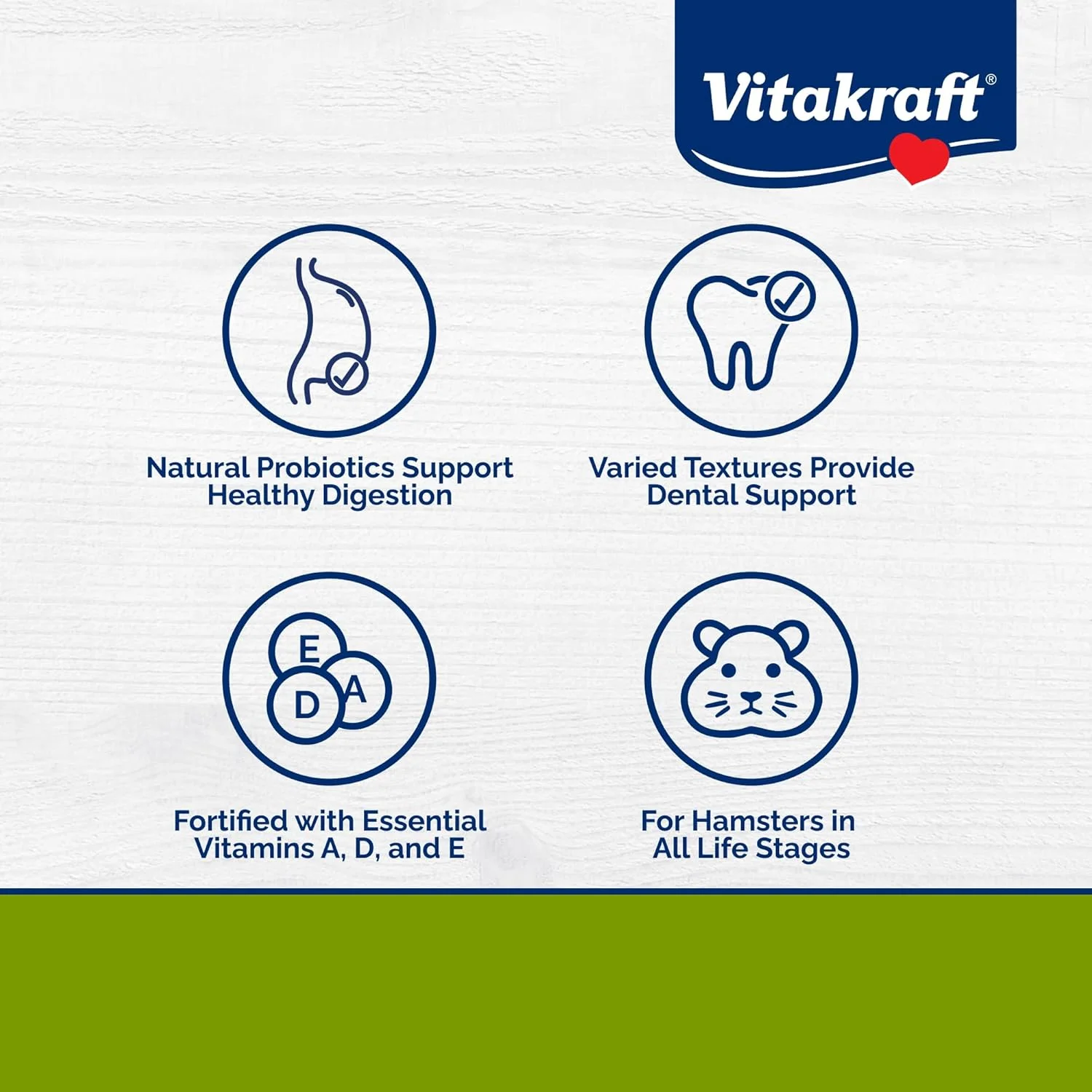 غذای همستر منو پریمیوم ویتاکرافت - مخلوط پلت های یونجه - غنی شده با ویتامین و مواد معدنی