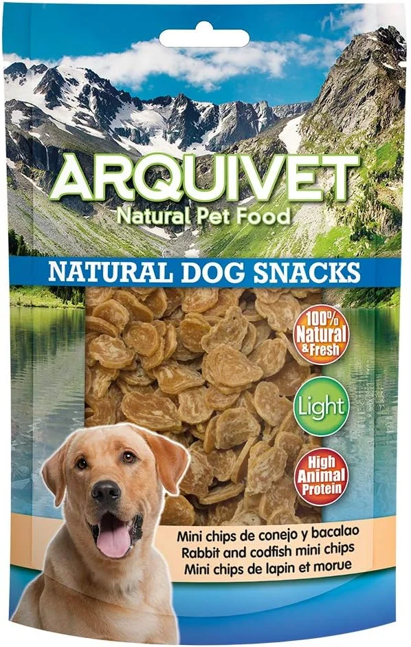 چیپس خرگوش مینیاتوری و ماهی کاد آرکوییت، 100 گرم - 110 گرم