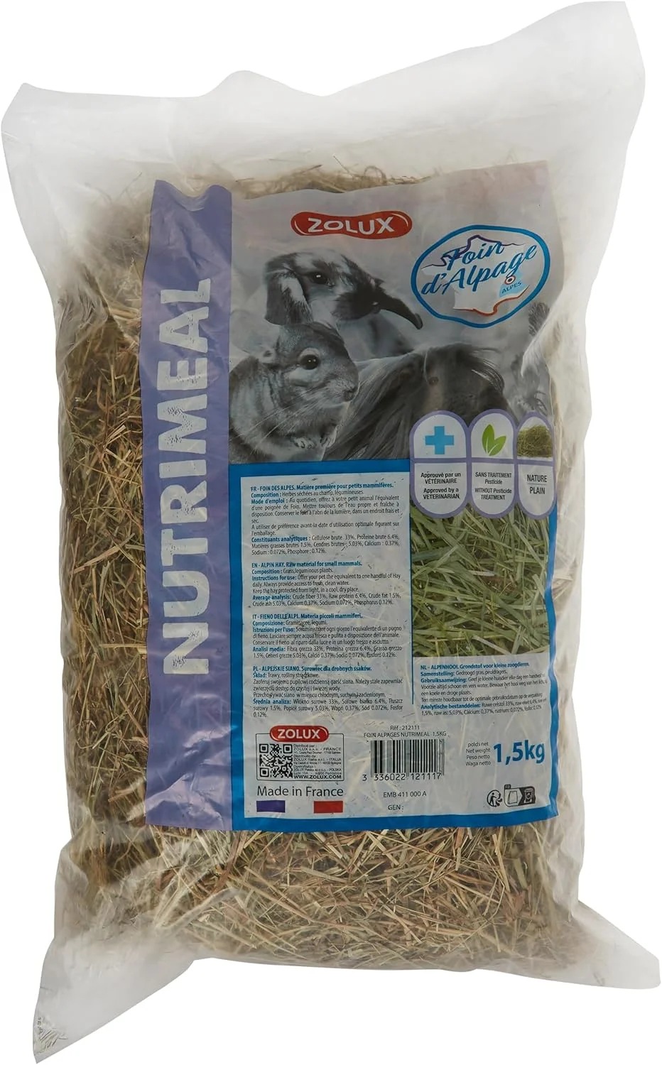 یونجه ممتاز آلپاین زولاکس 1.5 کیلوگرمی