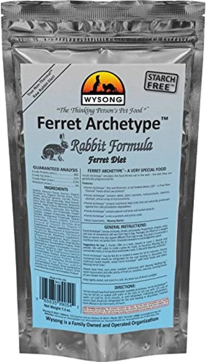 غذای خرگوش ویسانگ آرکی‌تایپ برای راسو - غذای خام راسو - بسته 212 گرمی