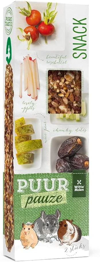 چوب های جونده طعم گلابی و خرما ویته مولن پور - 180 گرم