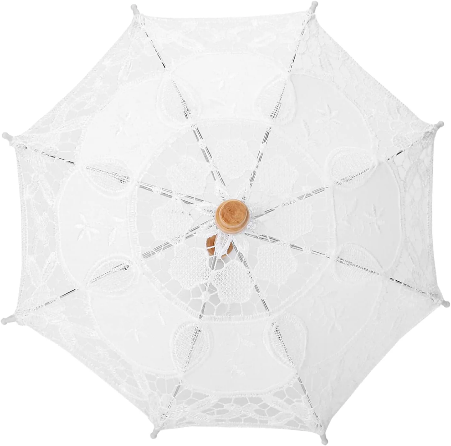 چتر آفتابی دست ساز توری گل دوزی شده برای عکاسی عروس، چتر پارچه ابریشمی درجه یک مناسب برای تزئینات عروسی، لوازم جانبی عکس