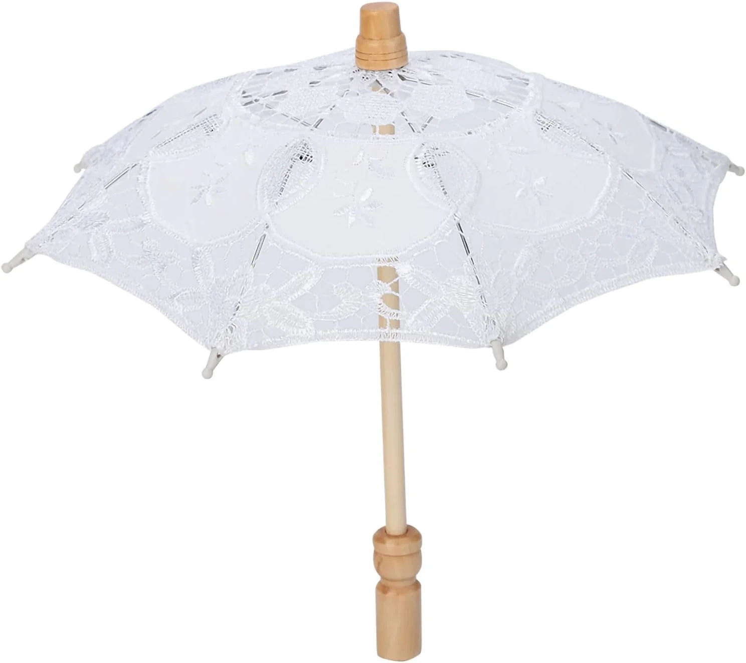 چتر آفتابی دست ساز توری گل دوزی شده برای عکاسی عروس، چتر پارچه ابریشمی درجه یک مناسب برای تزئینات عروسی، لوازم جانبی عکس