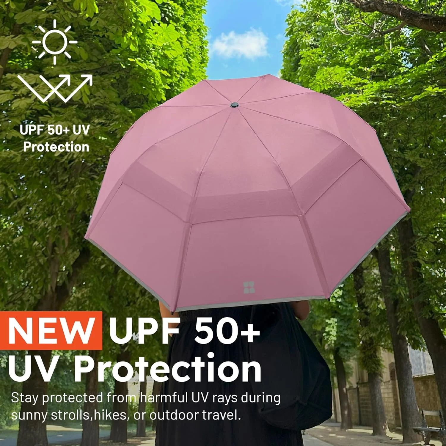 چتر هواشناسی - چتر تاشو - چتر ضد باد مقاوم در برابر باد تا 88 کیلومتر در ساعت