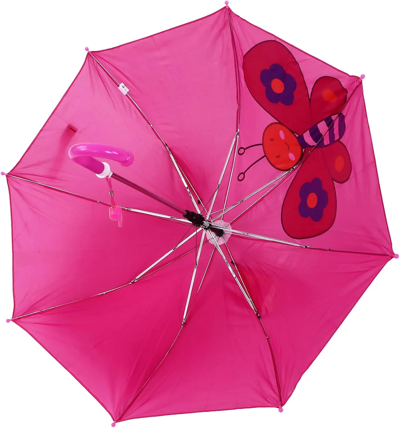 چتر بچه گانه، چتر کارتونی حیوانات بامزه با دسته قلاب دار با گرفتن آسان، طول 58.5 سانتی متر، قطر 77 سانتی متر، 8 میله سبک وزن برای دختران و پسران نوپا