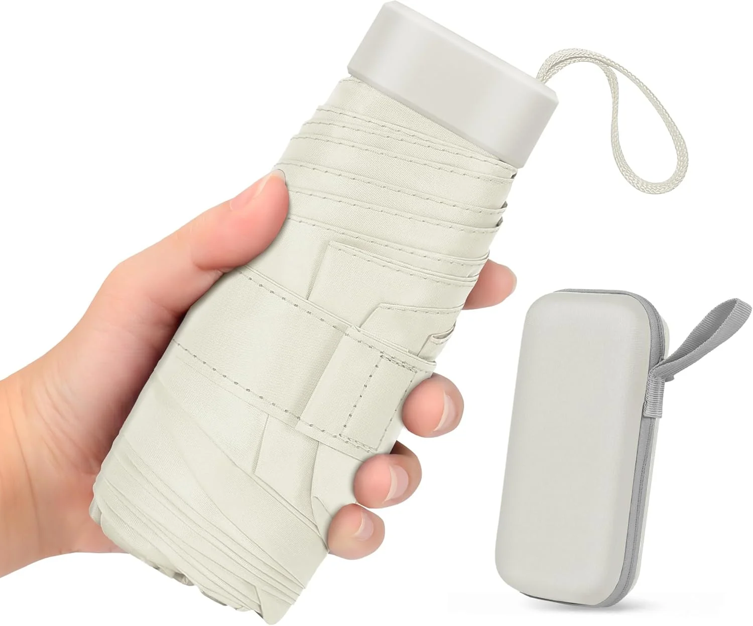 چتر مسافرتی ضد آفتاب ZOMAKE با کیف نگهداری، تاشو، قابل حمل، مینی، جمع و جور و سبک وزن برای آقایان و بانوان