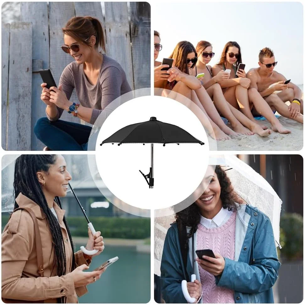 سایبان تلفن همراه برای آفتاب، سایه بان مغناطیسی تلفن 27 سانتی متری KASTWAVE با گیره قابل تنظیم، لوازم جانبی ضد تابش نور از جنس پونجی پلی استر، مناسب برای استفاده در استخر، مسافرت با خودرو، محافظت در برابر اشعه ماوراء بنفش برای فیلمبرداری در فضای باز سایبان تلفن همراه برای آفتاب، سایه بان مغناطیسی تلفن 27 سانتی متری KASTWAVE با گیره قابل تنظیم، لوازم جانبی ضد تابش نور از جنس پونجی پلی استر، مناسب برای استفاده در استخر، مسافرت با خودرو، محافظت در برابر اشعه ماوراء بنفش برای فیلمبرداری در فضای باز