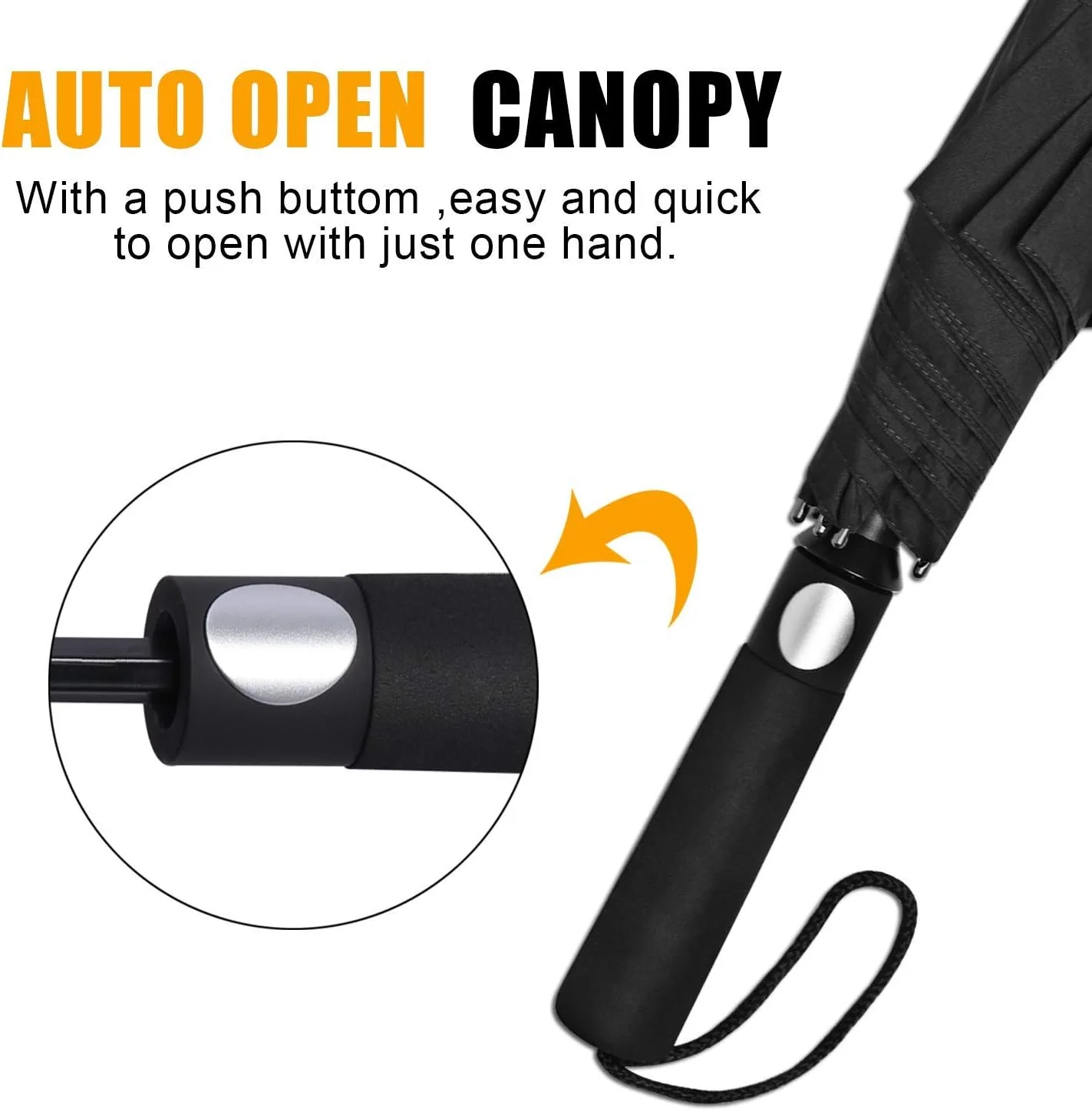 چتر گلف تاشو بزرگ G4Free، سایز 58 اینچ، ضد باد، دارای سایبان دوتایی، بازشو خودکار، چتر مسافرتی جمع و جور چتر گلف تاشو بزرگ G4Free، سایز 58 اینچ، ضد باد، دارای سایبان دوتایی، بازشو خودکار، چتر مسافرتی جمع و جور