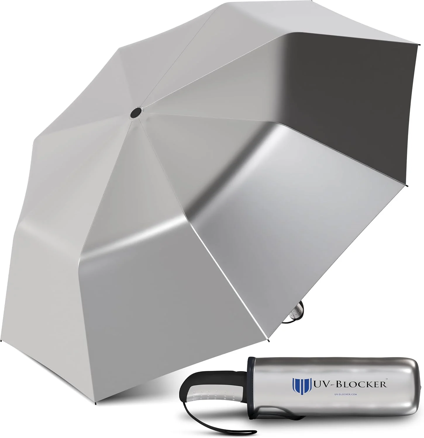 چتر آفتابی مسافرتی محافظت در برابر اشعه ماوراء بنفش - بازشو خودکار، ضد باد با محافظت 55+ UPF در برابر اشعه ماوراء بنفش