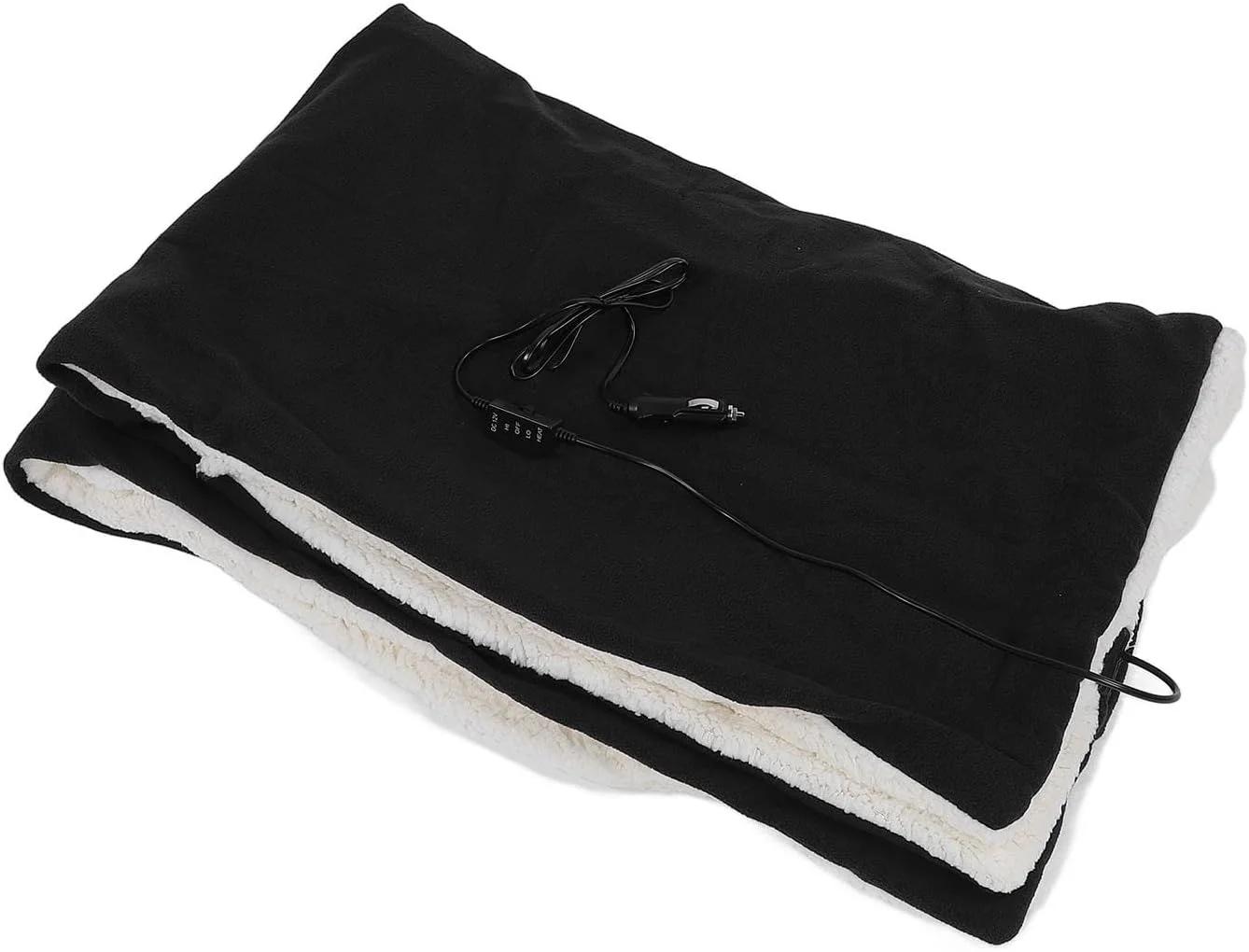 پتوی برقی گرمایشی کرایفوکت، پتوی گرم کننده پنبه ای نرم، گرمایش ایمن و کارآمد برای خانه و محل کار، طراحی کم مصرف (مشکی)