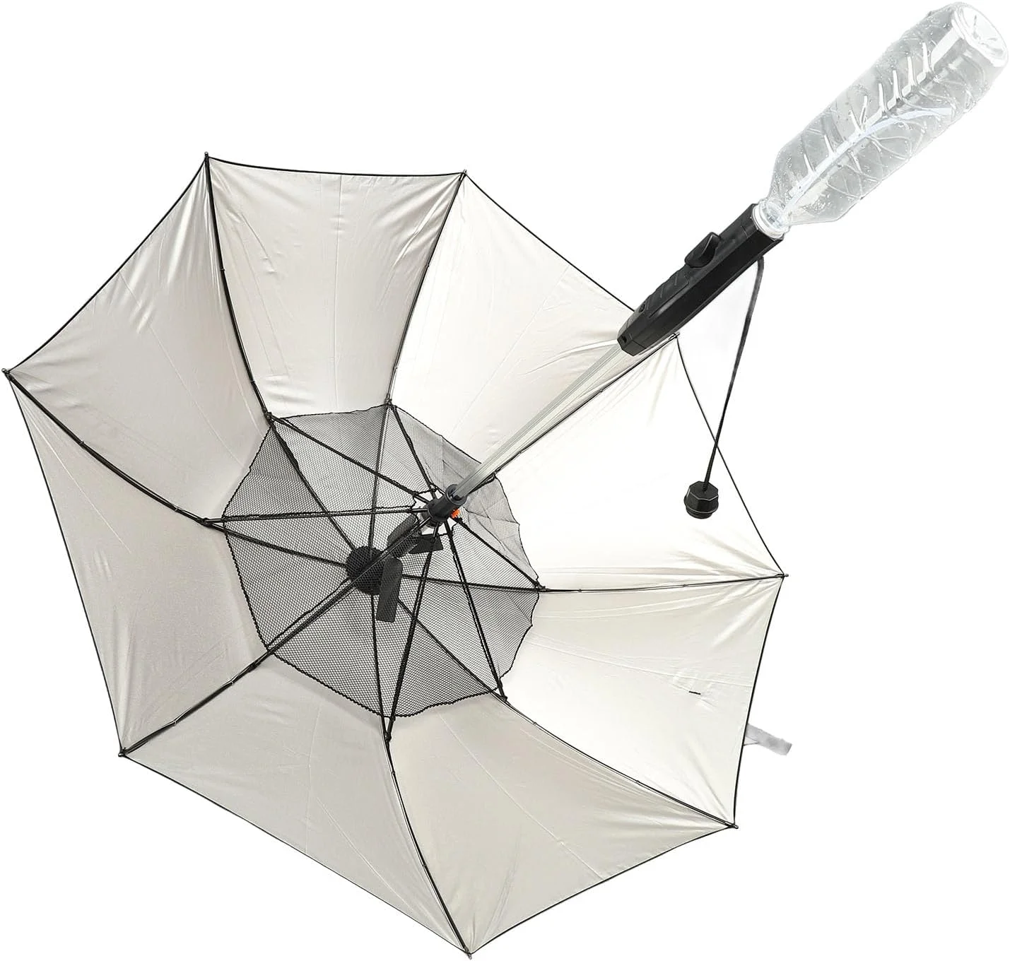 چتر آفتابی با فن و اسپری مه پاش، چتر بارانی 8 پره 3 در 1، چتر خنک کننده شخصی قابل حمل، چتر خنک کننده، مناسب پیاده روی (نقره ای) چتر آفتابی با فن و اسپری مه پاش، چتر بارانی 8 پره 3 در 1، چتر خنک کننده شخصی قابل حمل، چتر خنک کننده، مناسب پیاده روی (نقره ای)