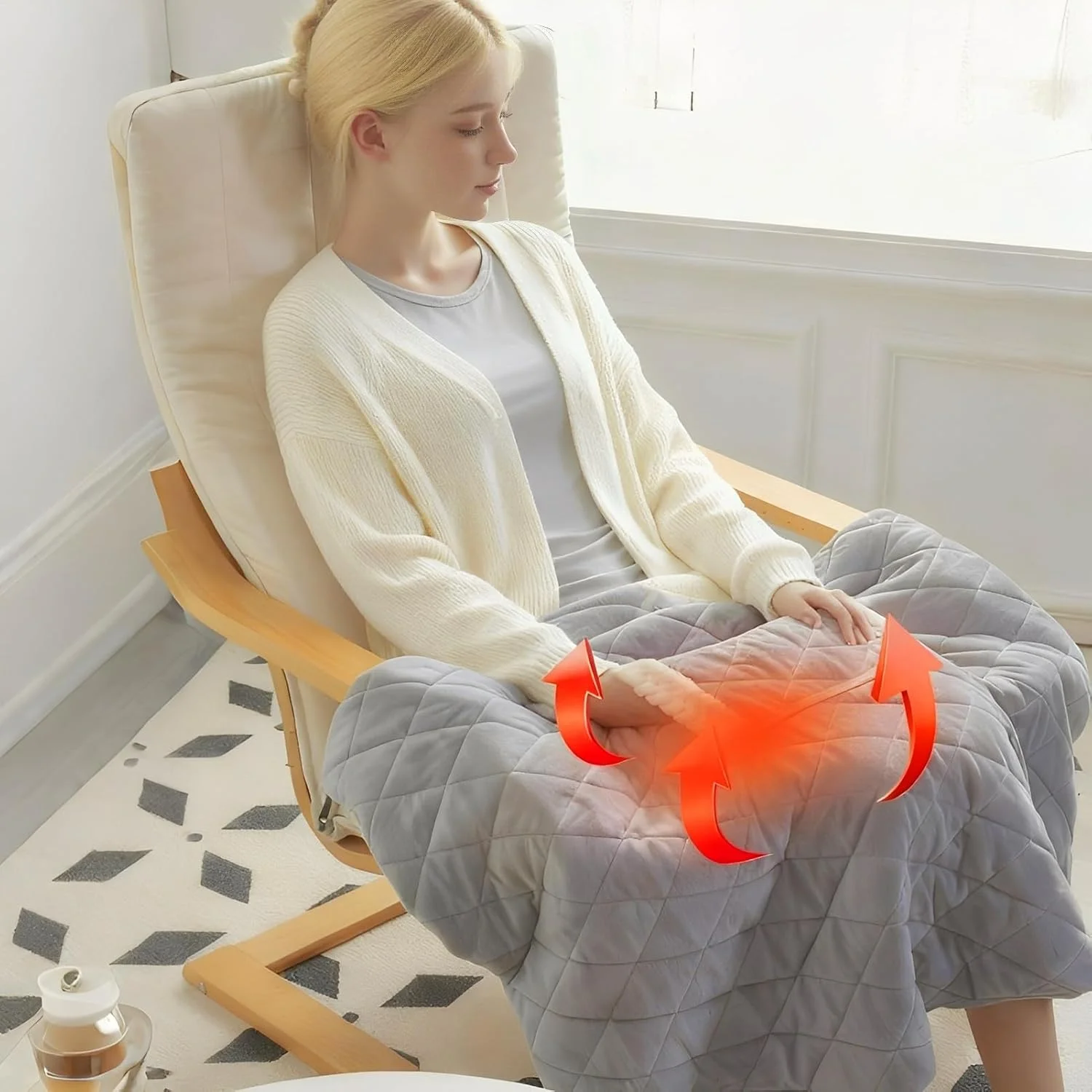 پتو برقی گرمایشی | روکش نرم جداشدنی 70x100 سانتی متر | پتو برقی USB با گرمایش سریع، برای محل کار، خانه، تخت خواب، مسافرت، استراحت روی مبل در زمستان پتو برقی گرمایشی | روکش نرم جداشدنی 70x100 سانتی متر | پتو برقی USB با گرمایش سریع، برای محل کار، خانه، تخت خواب، مسافرت، استراحت روی مبل در زمستان