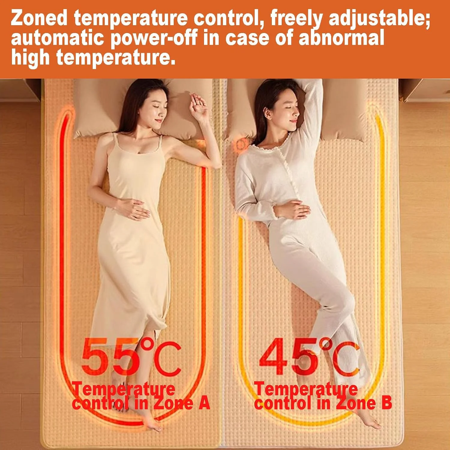 پتوی برقی گرمایشی، پتوی گرم شونده برقی با 9 سطح و تایمر 1-12 ساعته خاموش شدن خودکار، کنترل دوگانه منطقه ای، فلانل نرم و محافظت در برابر گرمای بیش از حد، گرم کننده تخت پتوی گرم شونده، قابل شستشو در ماشین لباسشویی، 180x150 سانتی متر / 71"x59" پتوی برقی گرمایشی، پتوی گرم شونده برقی با 9 سطح و تایمر 1-12 ساعته خاموش شدن خودکار، کنترل دوگانه منطقه ای، فلانل نرم و محافظت در برابر گرمای بیش از حد، گرم کننده تخت پتوی گرم شونده، قابل شستشو در ماشین لباسشویی، 180x150 سانتی متر / 71"x59"