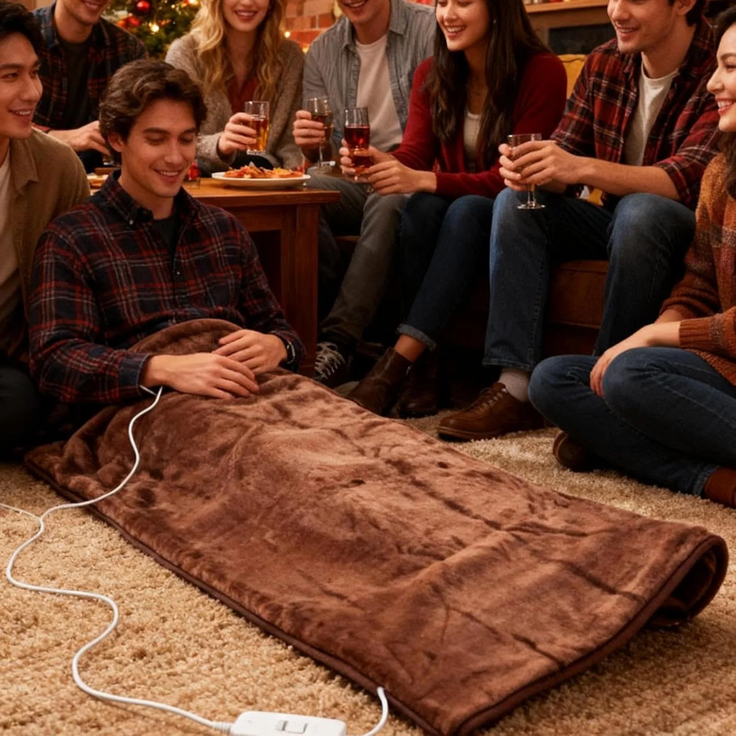 پتو برقی | پوشش نرم، تنفسی و با گرمایش یکنواخت - پتو گرم شونده قابل حمل، برای خانواده، دوستان، آقایان، خانم ها، مدرسه، منزل، مسافرت، اداره و مبل پتو برقی | پوشش نرم، تنفسی و با گرمایش یکنواخت - پتو گرم شونده قابل حمل، برای خانواده، دوستان، آقایان، خانم ها، مدرسه، منزل، مسافرت، اداره و مبل