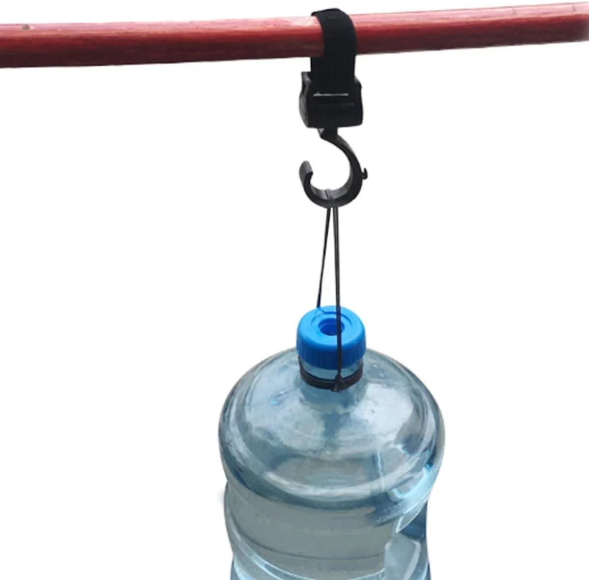 گیره آویز کالسکه بچه 2 عددی، قلاب چرخشی نگهدارنده کالسکه مشکی