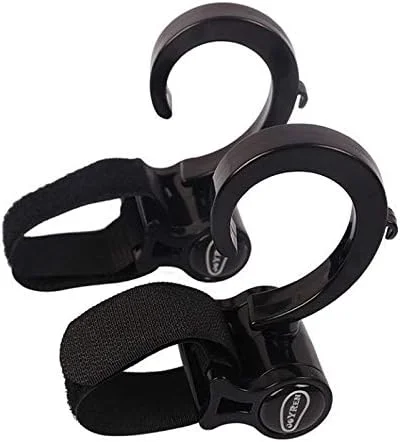 قلاب کالسکه - بسته 2 عددی قلاب چند منظوره - آویز برای کیف لوازم کودک، خواربار، لباس، کیف دستی - لوازم جانبی عالی برای مادر MY20