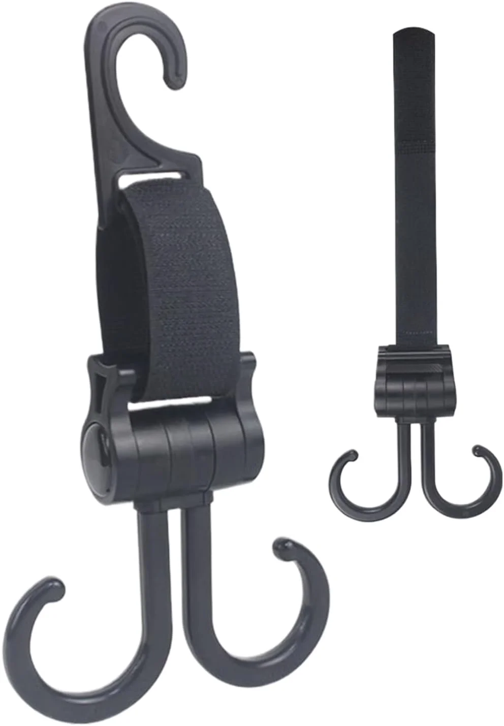 آویز کالسکه | آویز سازمان دهنده کیف پوشک کالسکه | آویزهای چند منظوره ضد لغزش سازمان دهنده پشتی صندلی دوار برای پشت سری ویلچر