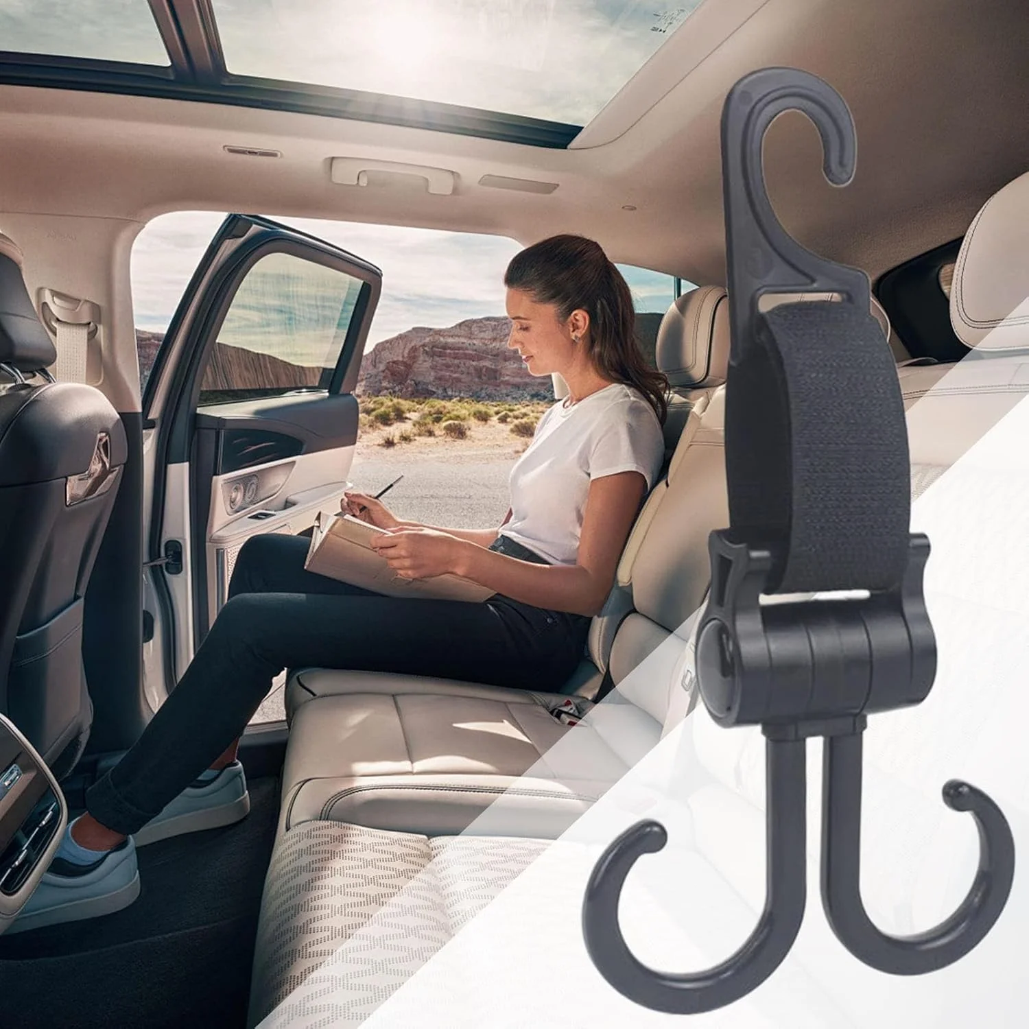 آویز کالسکه | آویز سازمان دهنده کیف پوشک کالسکه | آویزهای چند منظوره ضد لغزش سازمان دهنده پشتی صندلی دوار برای پشت سری ویلچر آویز کالسکه | آویز سازمان دهنده کیف پوشک کالسکه | آویزهای چند منظوره ضد لغزش سازمان دهنده پشتی صندلی دوار برای پشت سری ویلچر