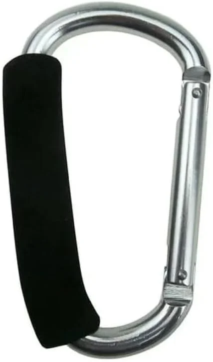 قلاب بزرگ کالسکه با دستگیره ضد لغزش، طراحی کارابین فلزی، سازگاری جهانی