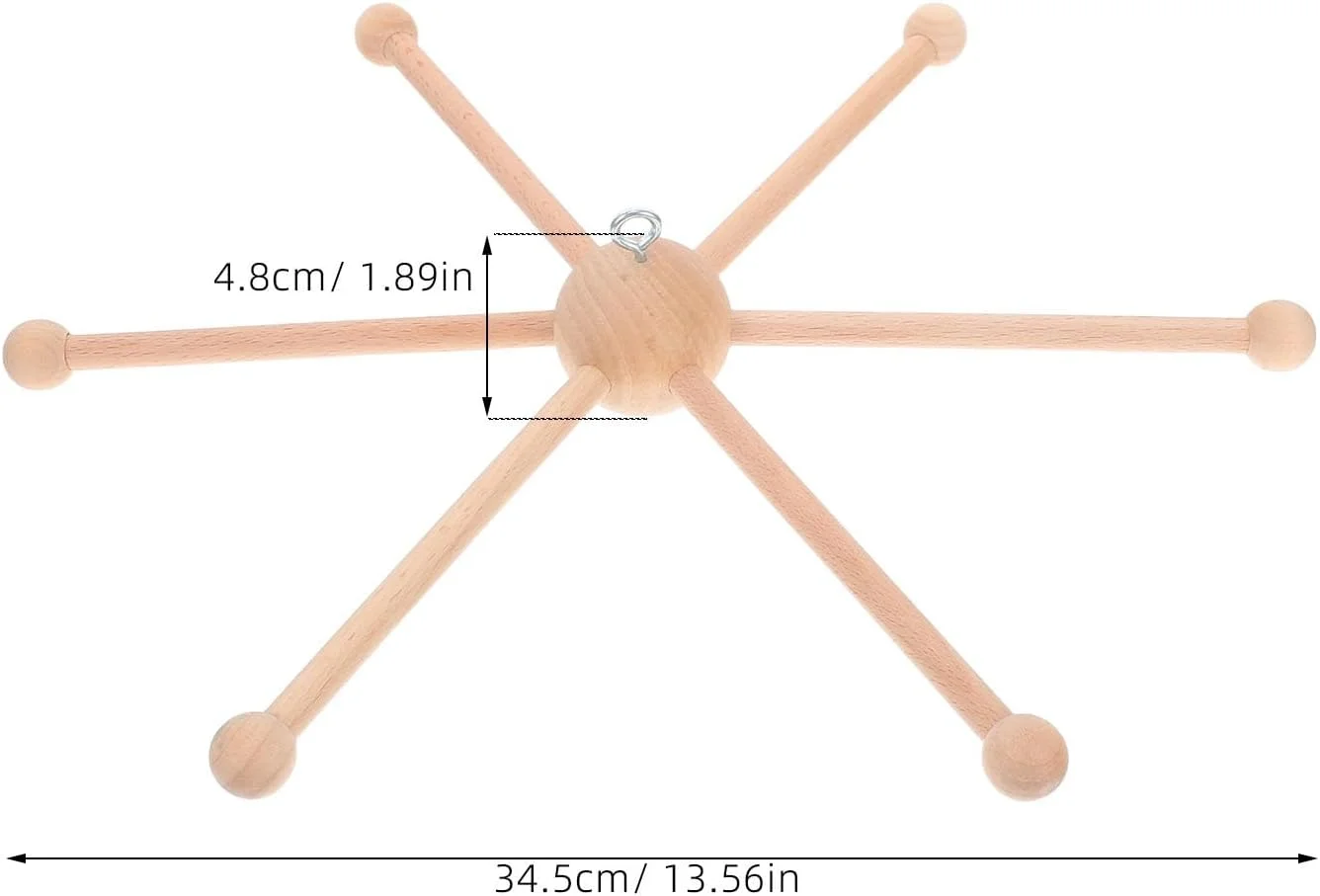 مجموعه قاب آویز چوبی SEWACC، زنگ بادی تخت چوبی، آویز تخت نوزاد، قاب آویز سقفی اتاق خواب، دکوراسیون اسباب بازی، قاب زنگ بادی