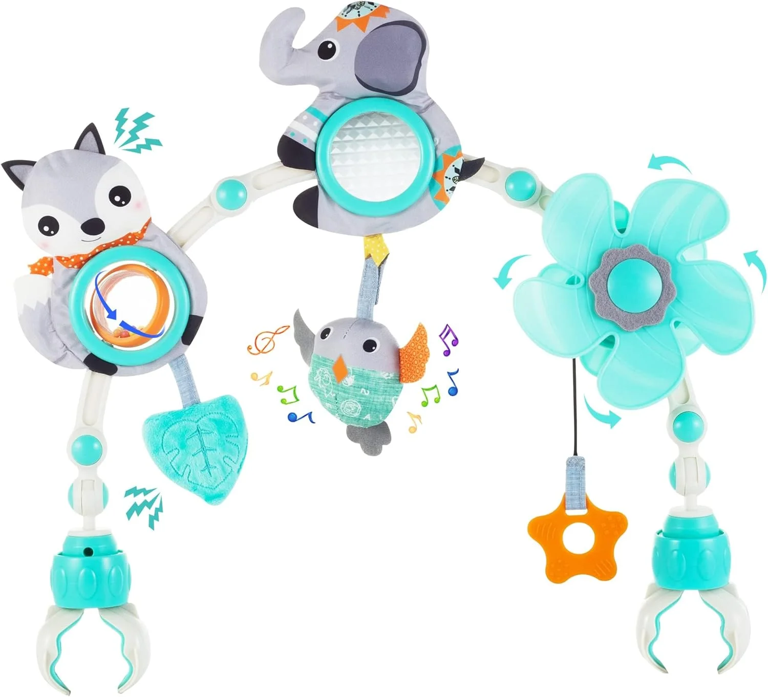 اسباب بازی های کمانی قابل تنظیم برای نوزادان و کودکان نوپا، اسباب بازی های گهواره ای کمانی کالسکه نوزاد، اسباب بازی های تخت نوزاد، اسباب بازی های جذاب برای کودکان نوپا، کمان فعالیت تخت برای تحریک حواس نوزاد و توسعه مهارت های حرکتی