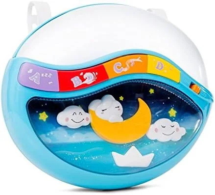 چراغ خواب موزیکال کودک PlayBabyToys، گیره دار، با ملودی های متنوع برای خواب آرام کودک، آبی