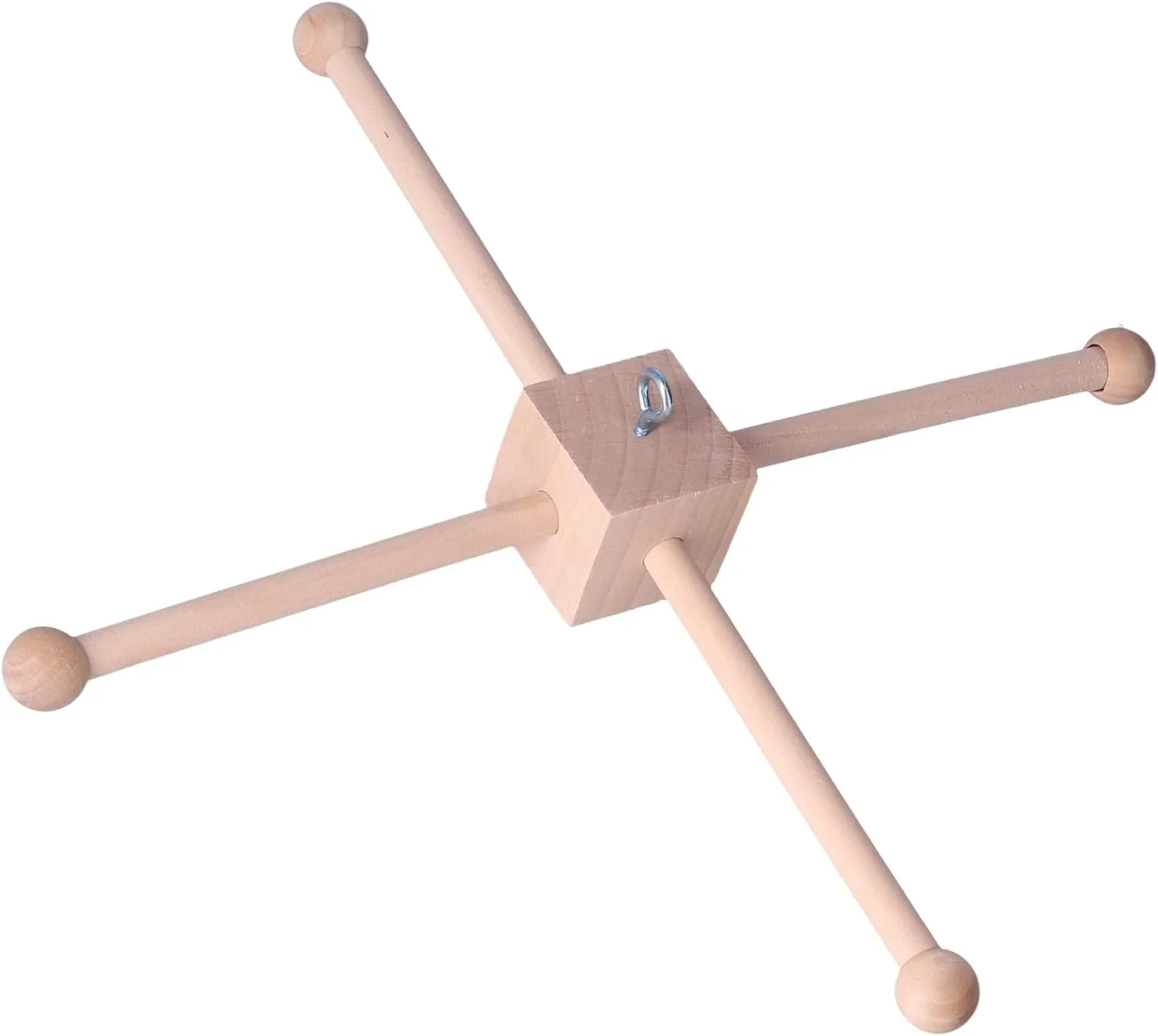 آویز چوبی تخت نوزاد، آویز بالای تخت نوزاد، زنگ بادی چوبی، آویز تزئینی تخت نوزاد، اسباب بازی های تخت با قاب چوبی