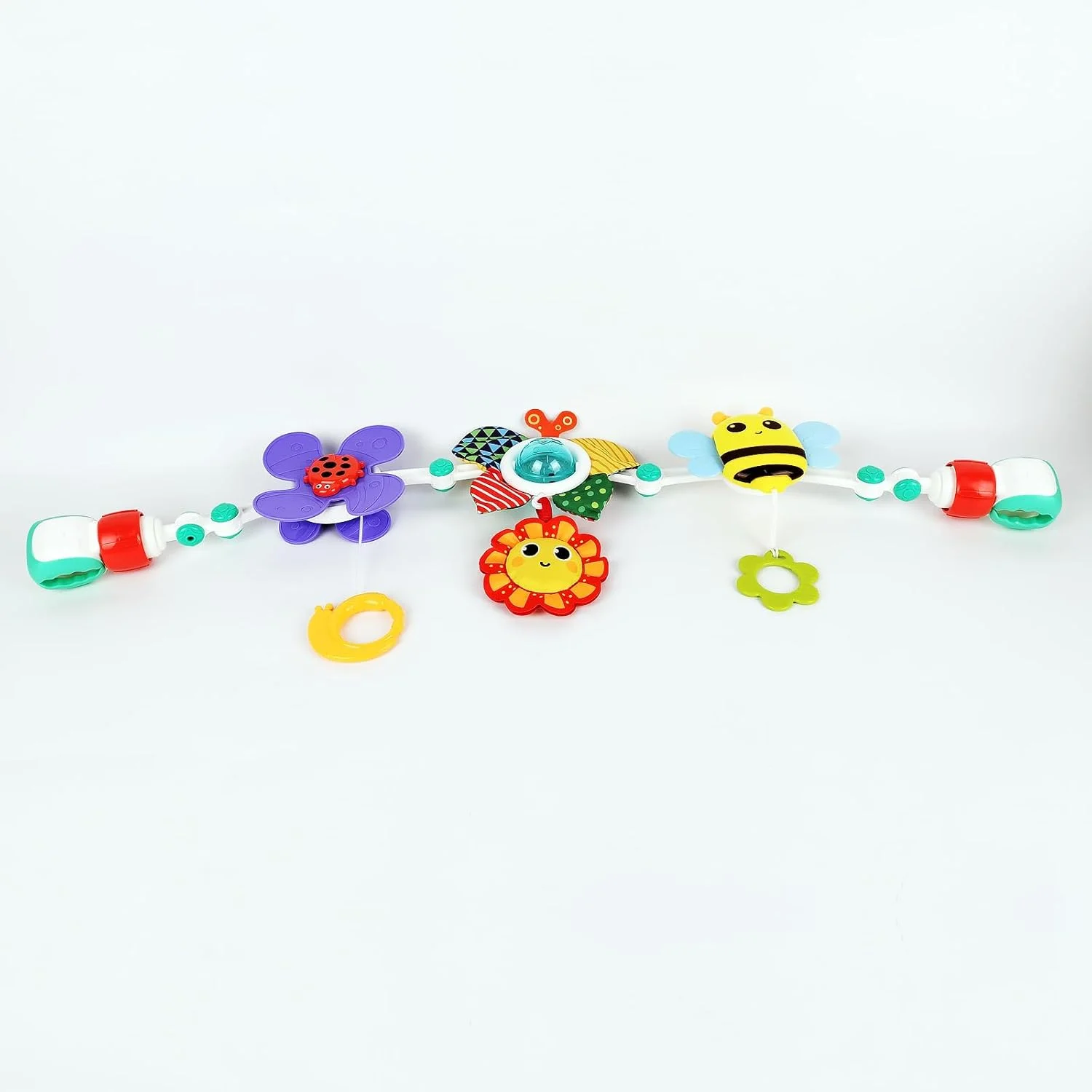 آویز اسباب بازی کالسکه کودک، آویز فعالیت موبایل قابل تنظیم، اسباب بازی صندلی ماشین کودک، اسباب بازی حسی تخت نوزاد برای کودکان نوپا 3 6 9 12 24 ماه (موبایل زنبوری)