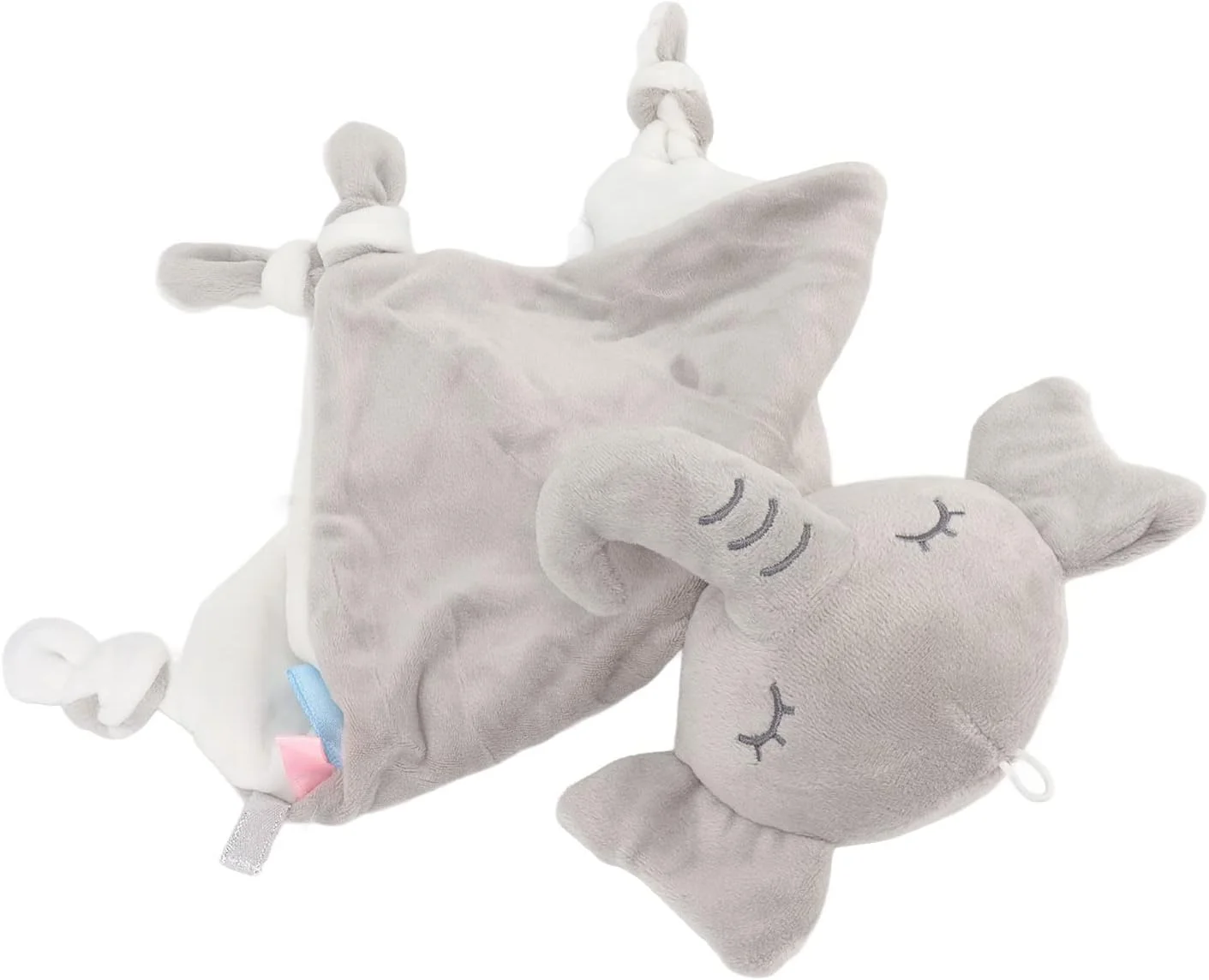 دستمال آرامش دهنده کودک طرح کارتونی تاپینکن، مناسب برای نوزادان بالای 3 ماه، نرم و راحت، قابل استفاده به عنوان دستمال آروغ و اسباب بازی، دارای بند آویز برای کالسکه یا تخت نوزاد (#1)