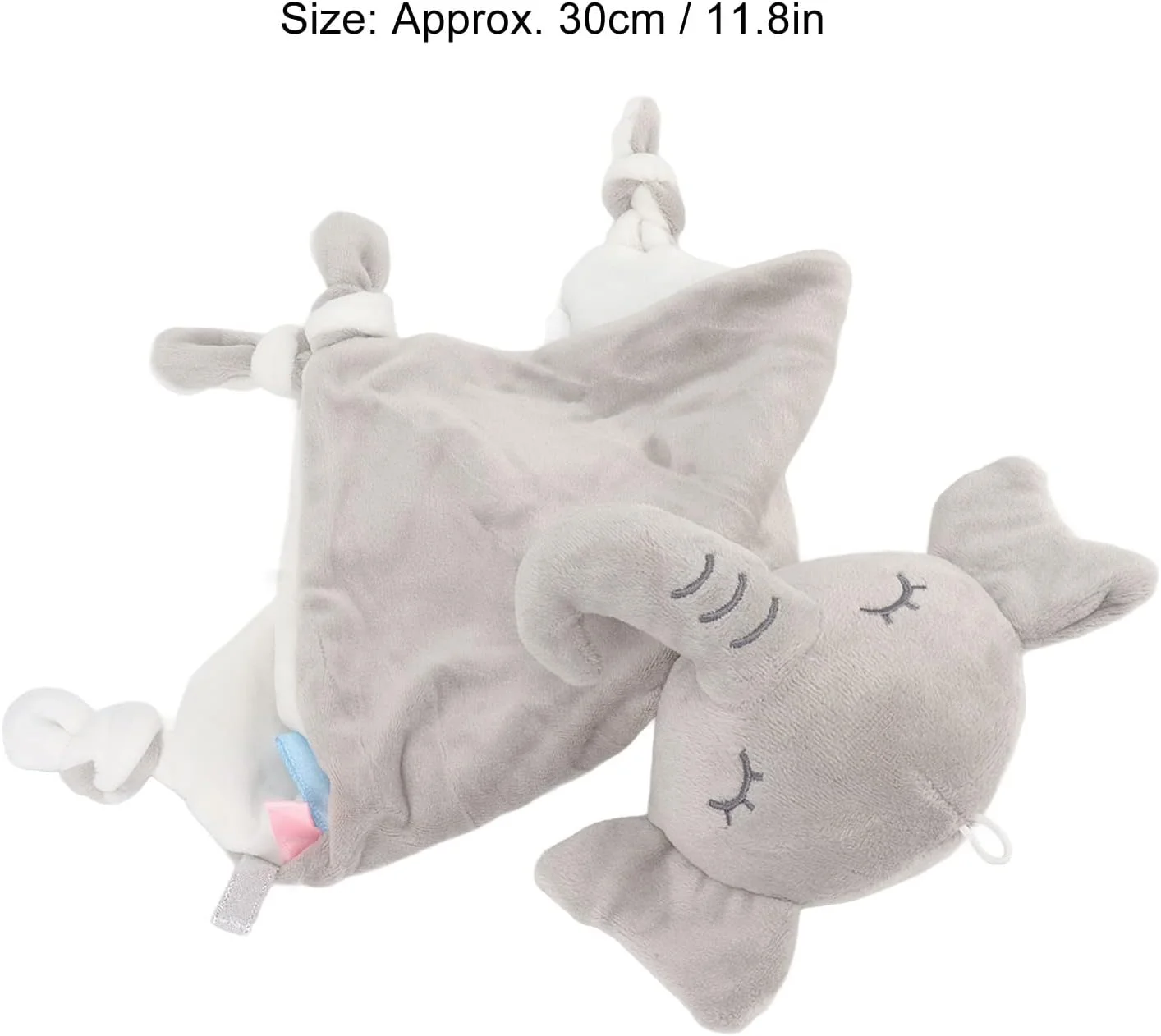 دستمال آرامش دهنده کودک طرح کارتونی تاپینکن، مناسب برای نوزادان بالای 3 ماه، نرم و راحت، قابل استفاده به عنوان دستمال آروغ و اسباب بازی، دارای بند آویز برای کالسکه یا تخت نوزاد (#1)