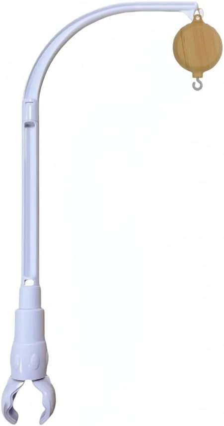 بازوی نگهدارنده آویز تخت نوزاد 23 اینچی به همراه جعبه موزیکال با قابلیت تنظیم صدا و پخش 35 آهنگ - مناسب برای تزئینات اسباب بازی