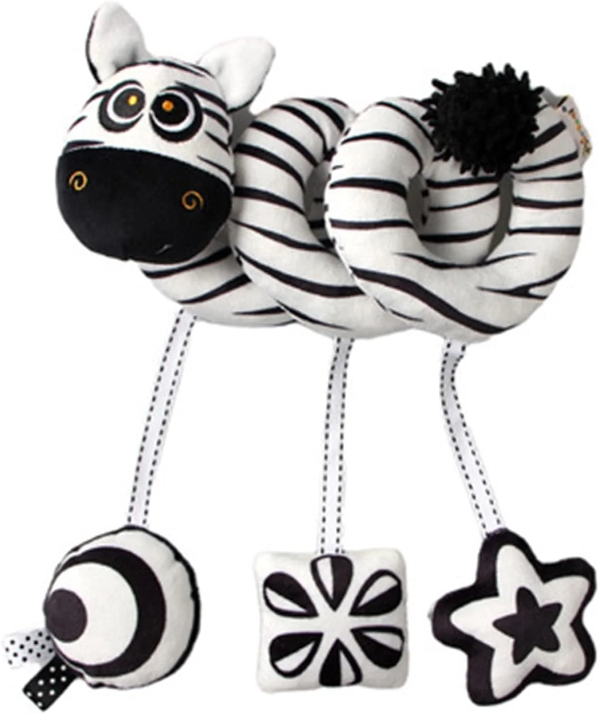 اسباب بازی تخت فنری، اسباب بازی مارپیچ کارتونی کودک موبایل، اسباب بازی آموزشی پولیشی فعالیت کودک نوپا، برای نوزادان و کودکان نوپا از 0+ ماهگی (اسب)