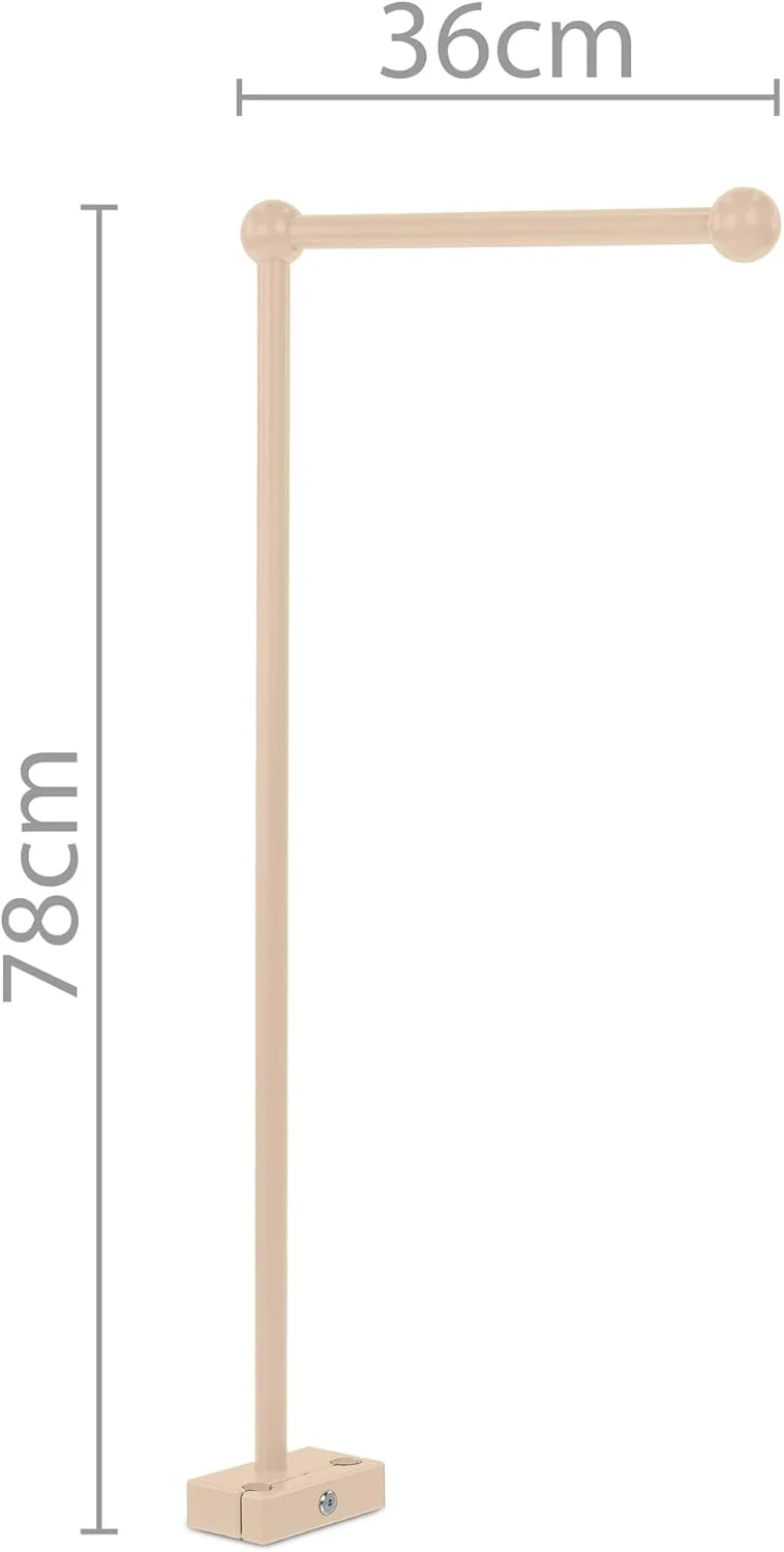 نگهدارنده آویز موزیکال babybay مناسب برای تمام مدل ها با میله های گرد، رنگ سفید، 100632