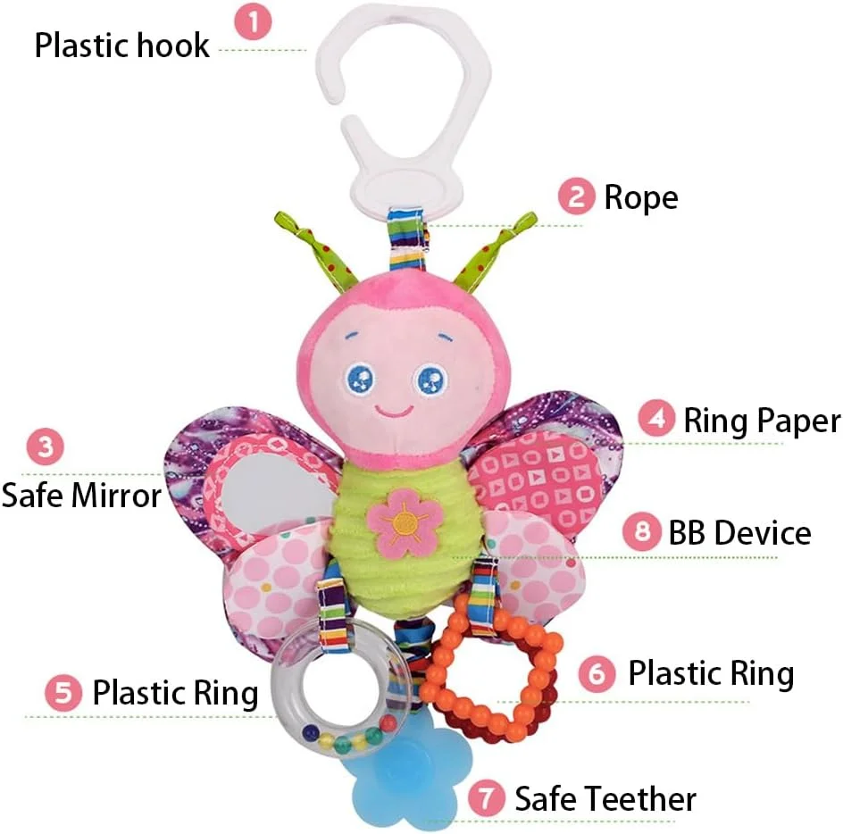 آویز کریر و تخت نوزاد طرح پروانه