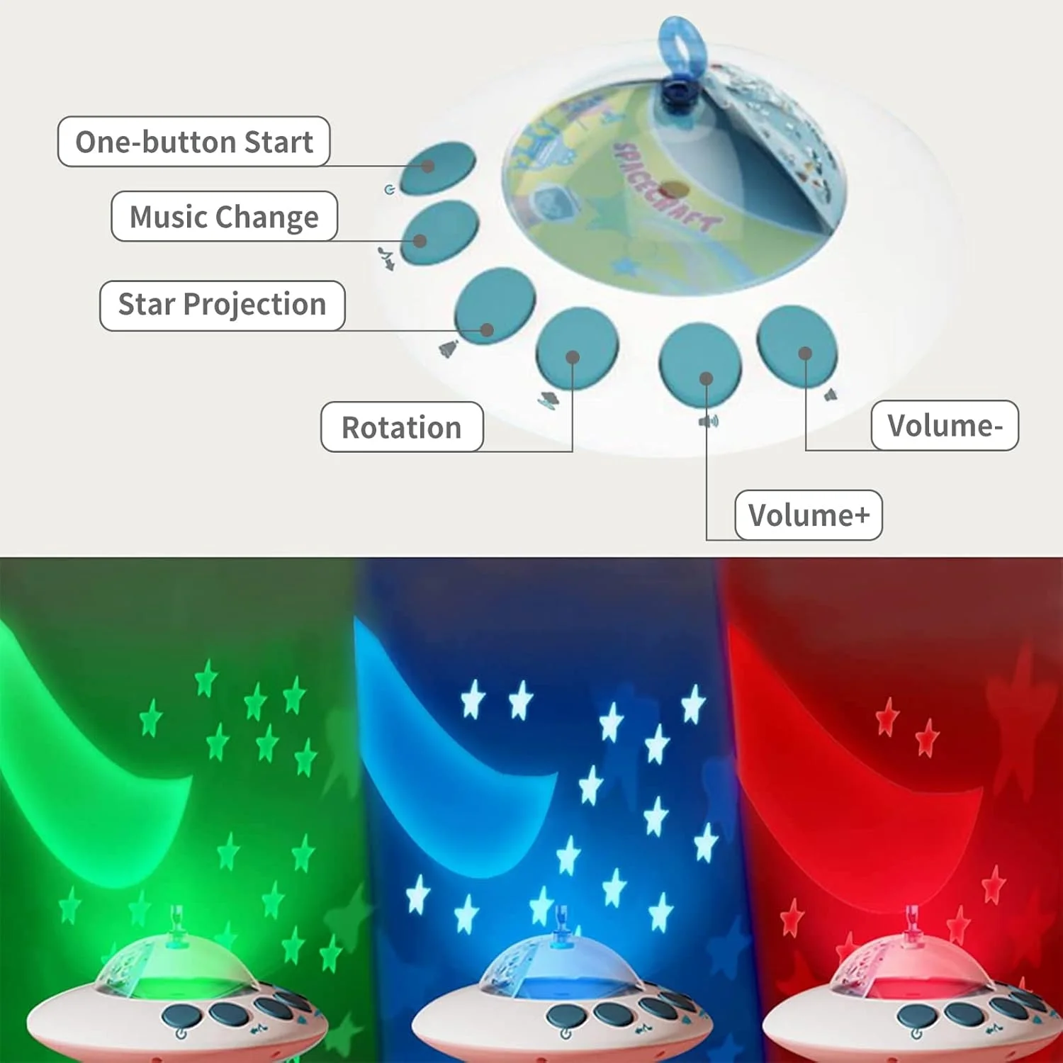 آویز تخت نوزاد Eners با موسیقی و چراغ، آویز تخت با کنترل از راه دور، چرخش، پروجکشن ماه و ستاره، اسباب بازی تخت نوزاد برای دختران پسر (صورتی) آویز تخت نوزاد Eners با موسیقی و چراغ، آویز تخت با کنترل از راه دور، چرخش، پروجکشن ماه و ستاره، اسباب بازی تخت نوزاد برای دختران پسر (صورتی)