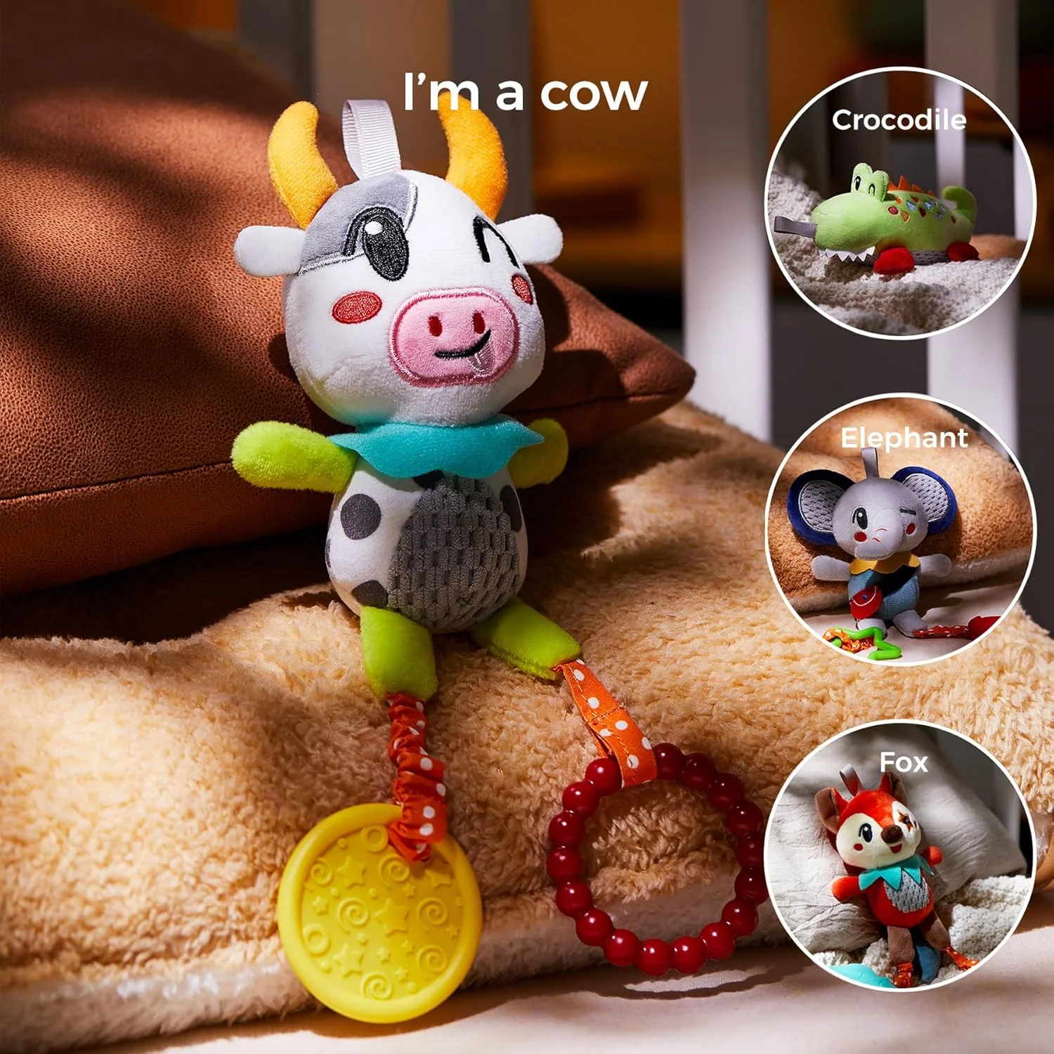 اسباب بازی های کودک توماما، بسته 4 عددی، مناسب برای نوزادان 0 تا 12 ماه، آویز تخت نوزاد برای رشد نوزاد، جغجغه های پولیشی نرم صندلی ماشین و کالسکه برای نوزادان اسباب بازی های کودک توماما، بسته 4 عددی، مناسب برای نوزادان 0 تا 12 ماه، آویز تخت نوزاد برای رشد نوزاد، جغجغه های پولیشی نرم صندلی ماشین و کالسکه برای نوزادان