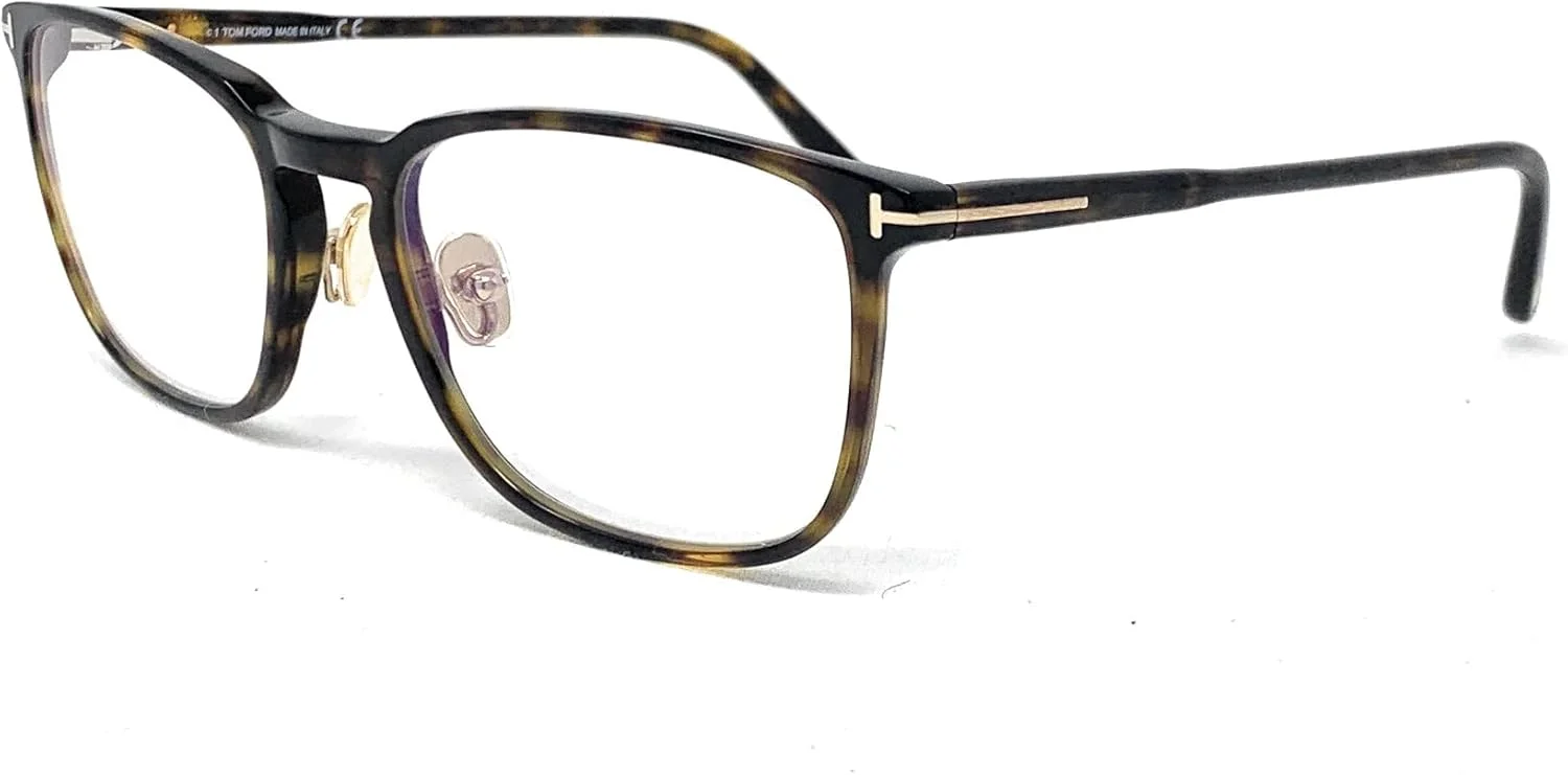 عینک طبی مردانه تام فورد مدل FT 5699-B 052 با فریم مربعی هاوانای تیره