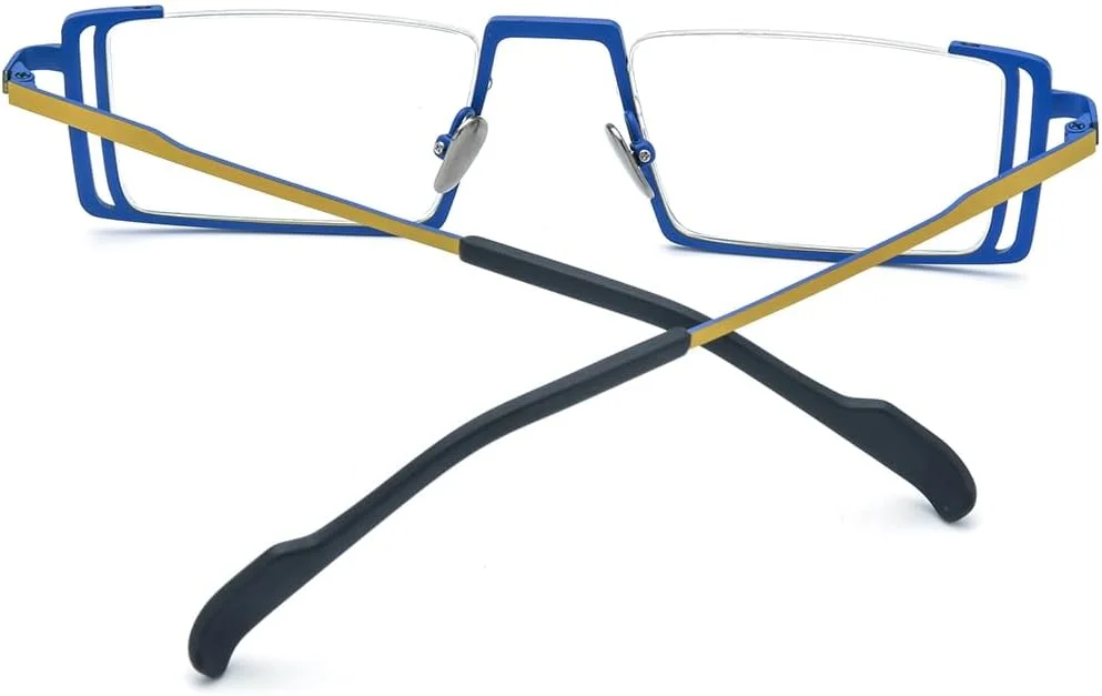 فریم عینک تیتانیوم خالص رنگارنگ فونکس مردانه، عینک مربعی یکپارچهسازی با سیستمعامل زنانه، عینک طبی وینتیج F85780