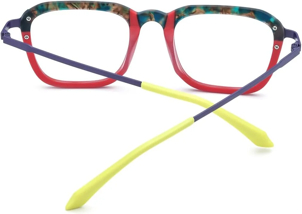 فریم عینک مردانه مربعی FONEX از جنس تیتانیوم استات مدل F85786، عینک طبی زنانه با طرح قدیمی