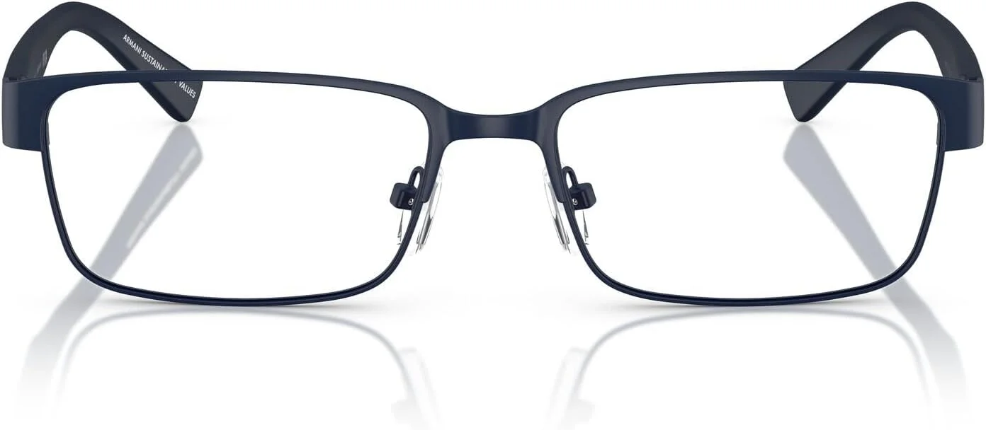 فریم عینک طبی مستطیلی مردانه A|X ARMANI EXCHANGE مدل AX1017، آبی مات/لنز نمایشی، 54 میلی متر