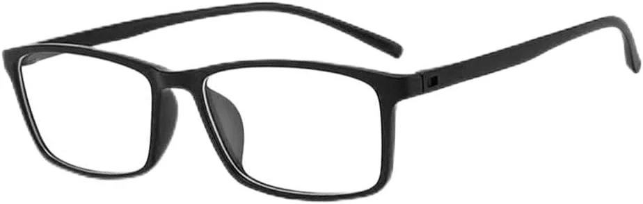 عینک مربعی مشکی فوق سبک HADQ8A30-1/LCS002YT، محافظ چشم، فریم پلاستیکی کامل، فریم آینه ای TR90 54-20-150، مشکی