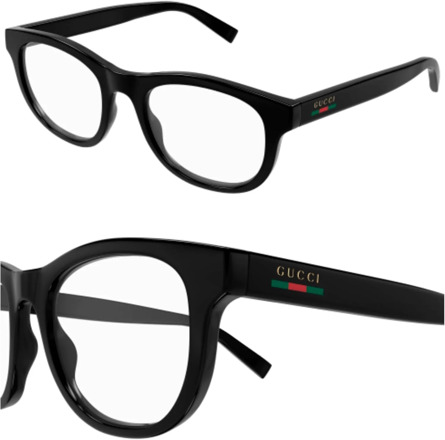 عینک طبی مردانه گوچی مدل GG1928O با لوگوی نوشتاری و کیت مراقبت از عینک لوکس eSHADES