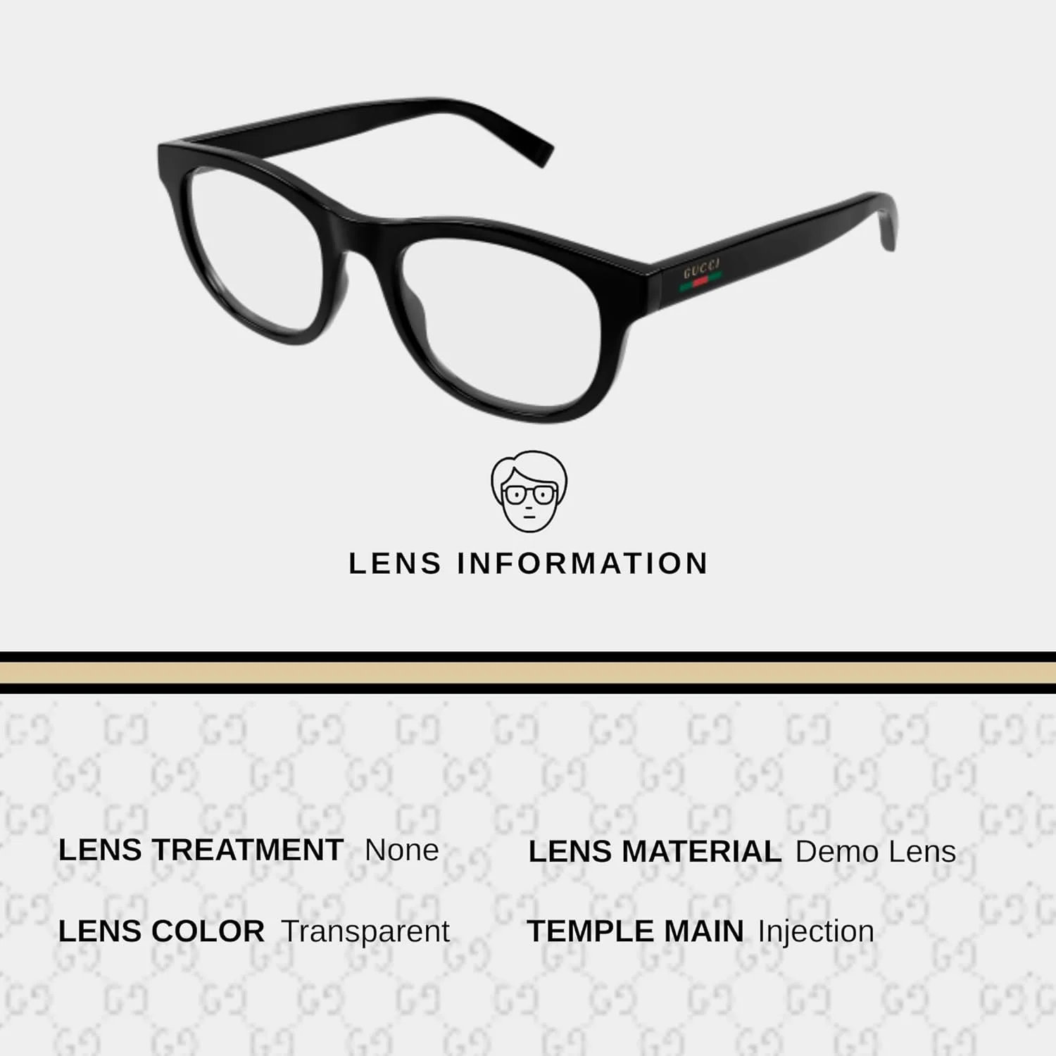 عینک طبی مردانه گوچی مدل GG1928O با لوگوی نوشتاری و کیت مراقبت از عینک لوکس eSHADES