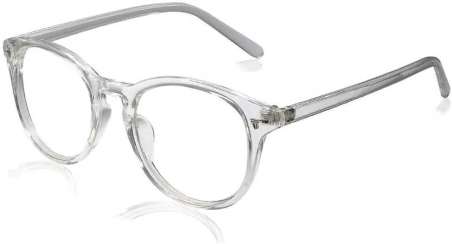 فریم عینک بیضی شکل ضد بازتاب نور با محافظت UV 4Flaunt مناسب آقایان و بانوان (شفاف) فریم عینک بیضی شکل ضد بازتاب نور با محافظت UV 4Flaunt مناسب آقایان و بانوان (شفاف)