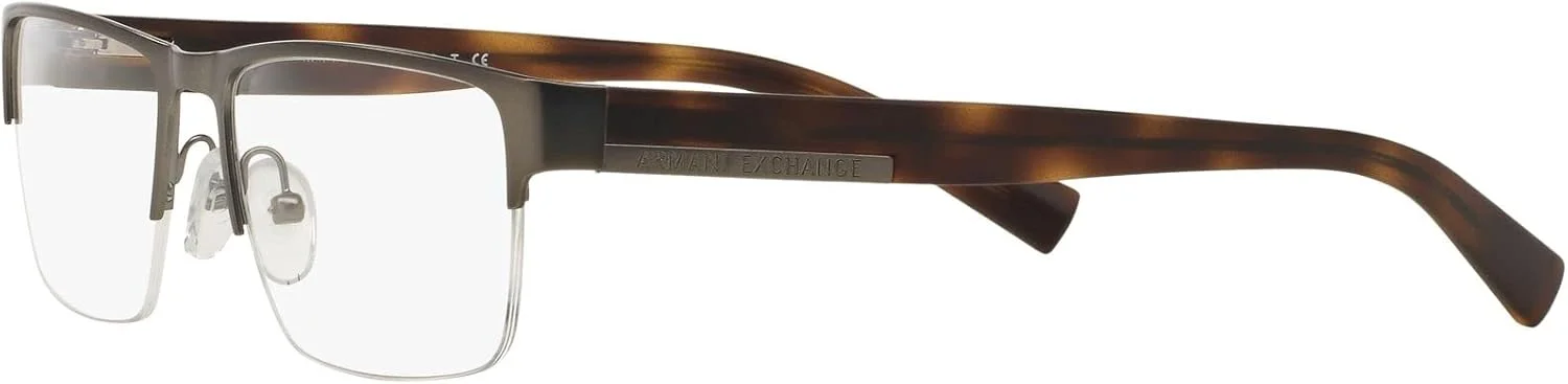فریم عینک طبی مستطیلی مردانه آرمانی اکسچنج مدل AX1018، رنگ Gunmetal/Demo Lens، سایز 54 میلیمتر فریم عینک طبی مستطیلی مردانه آرمانی اکسچنج مدل AX1018، رنگ Gunmetal/Demo Lens، سایز 54 میلیمتر
