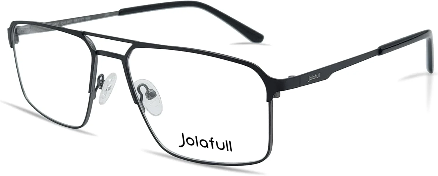 فریم عینک مردانه JF1801، مربعی، مناسب برای عینک طبی، سایز 58 میلی متر